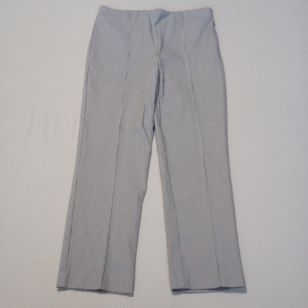Renuar Gingham Grid Pattern Trousers Size 8 Office Casual Pants Work wear